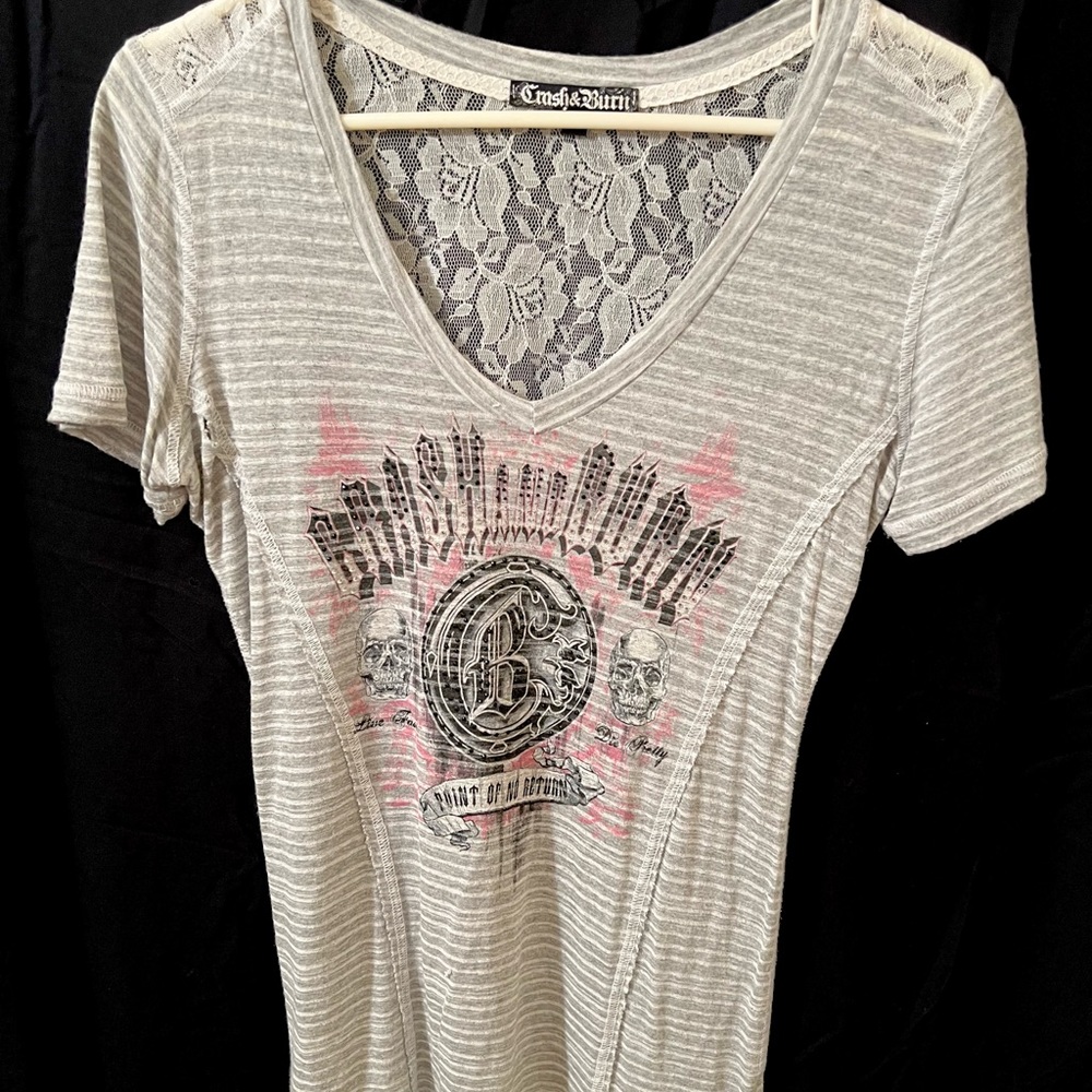 Crash & Burn t-shirt Sz L